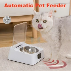Smart 350ml Pet Feeder Bowl with Infrared Sensor Auto-Open Cover Automatic Feeder Anti-mouse Moisture-proof Cat Food Dispenser