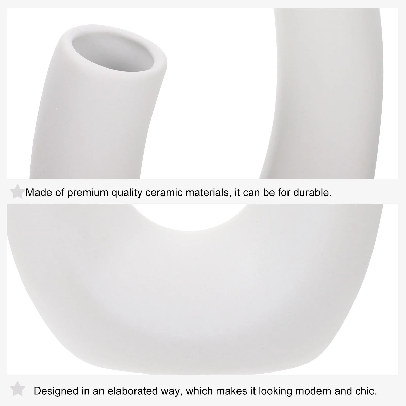 

White Ceramic Flower Vase Solid Color Modern Artistic Design Ceramic Pot for Fresh Bouquets Silk Flowers Home Decoration