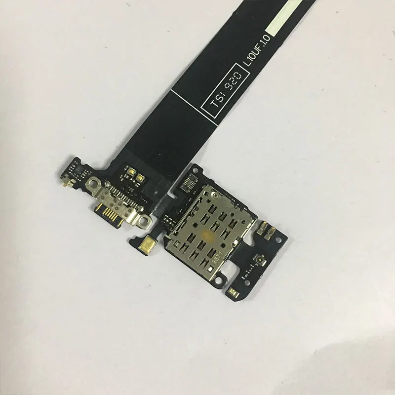 Placa de telefone carregador cabo flexível para meizu 16s/16s pro m1973 m793q carregamento jack doca placa com suporte cartão sim peças reparo