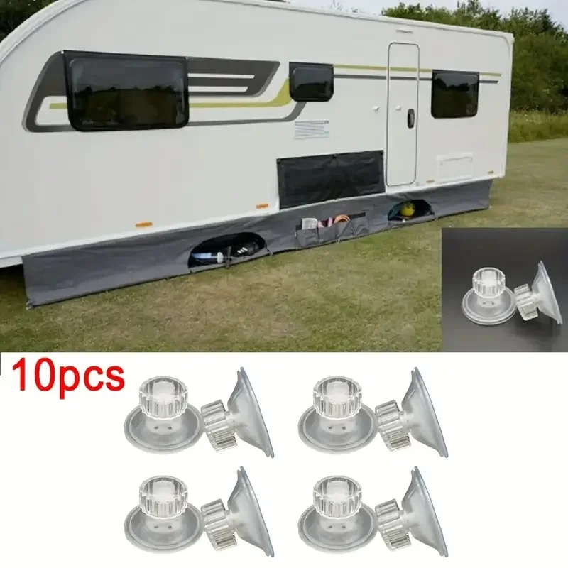 

10/20pcs High Grip Awning Suction Cup Fixing Pads Universal Fit For RV Caravan Windshield & Awning Covers Storage Accessories