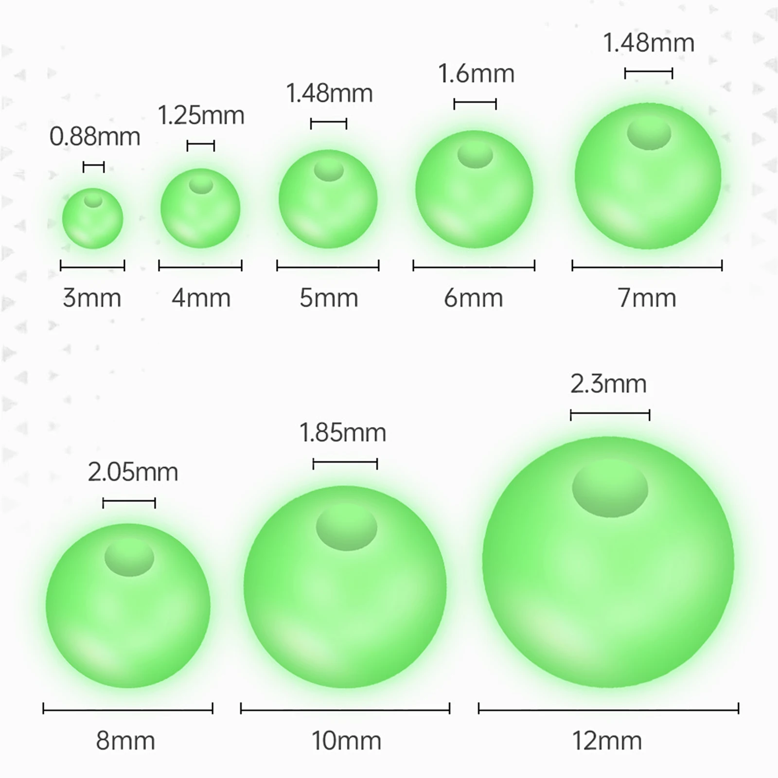 

346pcs Luminous Fishing Beads Fishing Stopper Fishing Accessories Line Beads for Saltwater Catfish Bait Rigs Fishing Tools