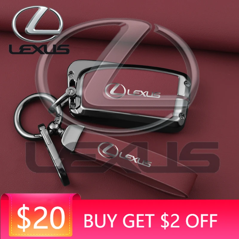 

Emblems Leather Car Key Case Cover For Lexus IS ES CT200H NX LX 250 300 350 450H 300H ES300h ES200 UX250h LS350 LS500h ES350 Acc