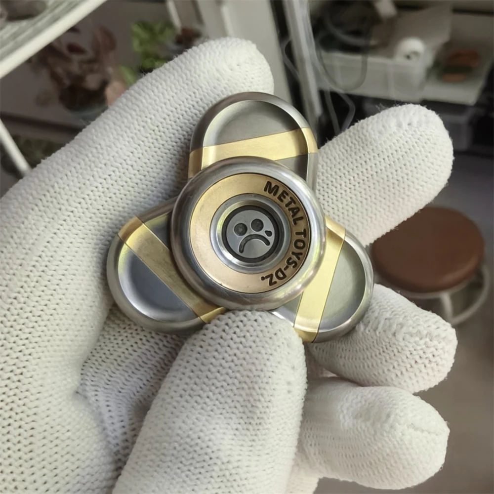 DZ Shamrock Origineel Ontwerp Titanium Legering EDC Fidget Spinner Anti Stress Speelgoed ADHD Angst Relief Zintuiglijke Focus Fidgeting Speelgoed