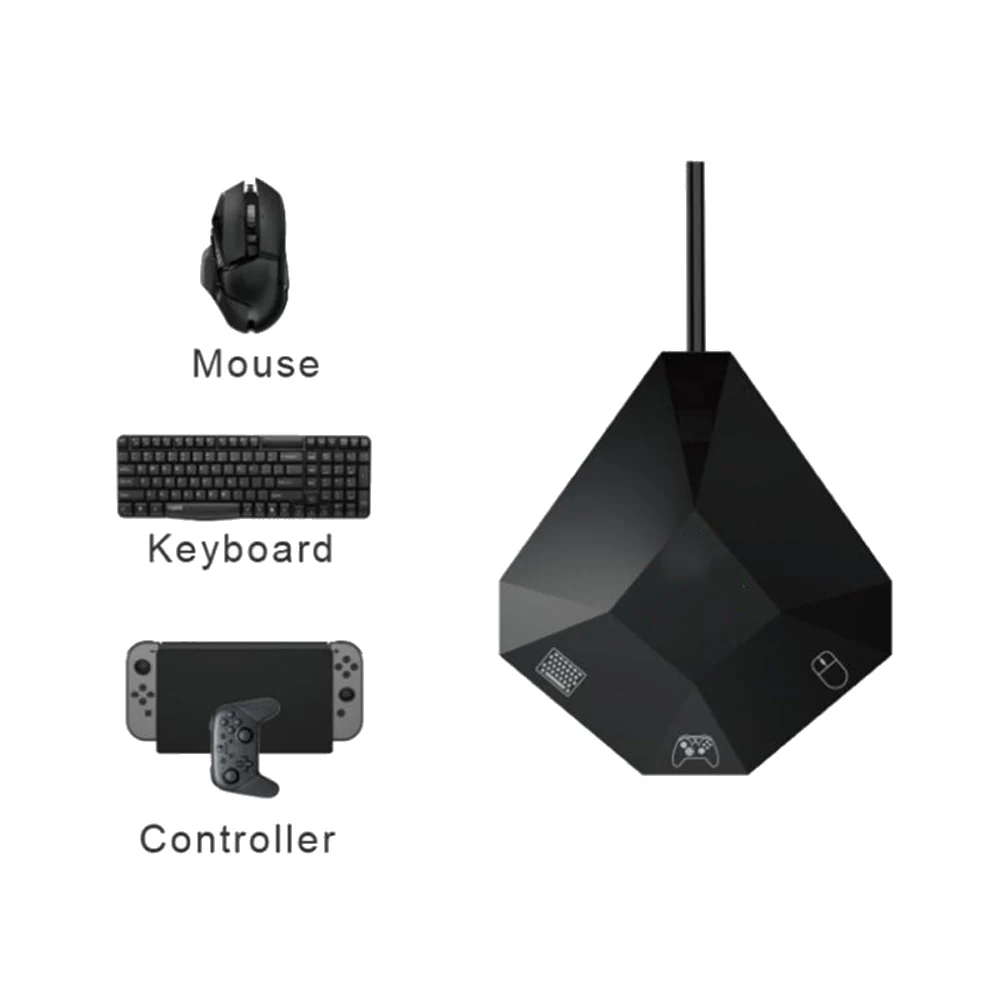 Wired Switch Keyboard and Mouse Converter,Suit for Switch Platform / PS4 / PS3 / XBOX ONE / 360 Console Series Converter