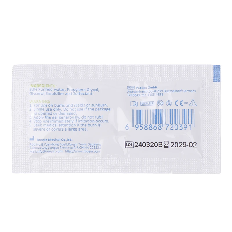 Gel médico para el cuidado de quemaduras, 2 piezas, 3,5g, alivia quemaduras, heridas, cicatrices, vendaje hidropónico