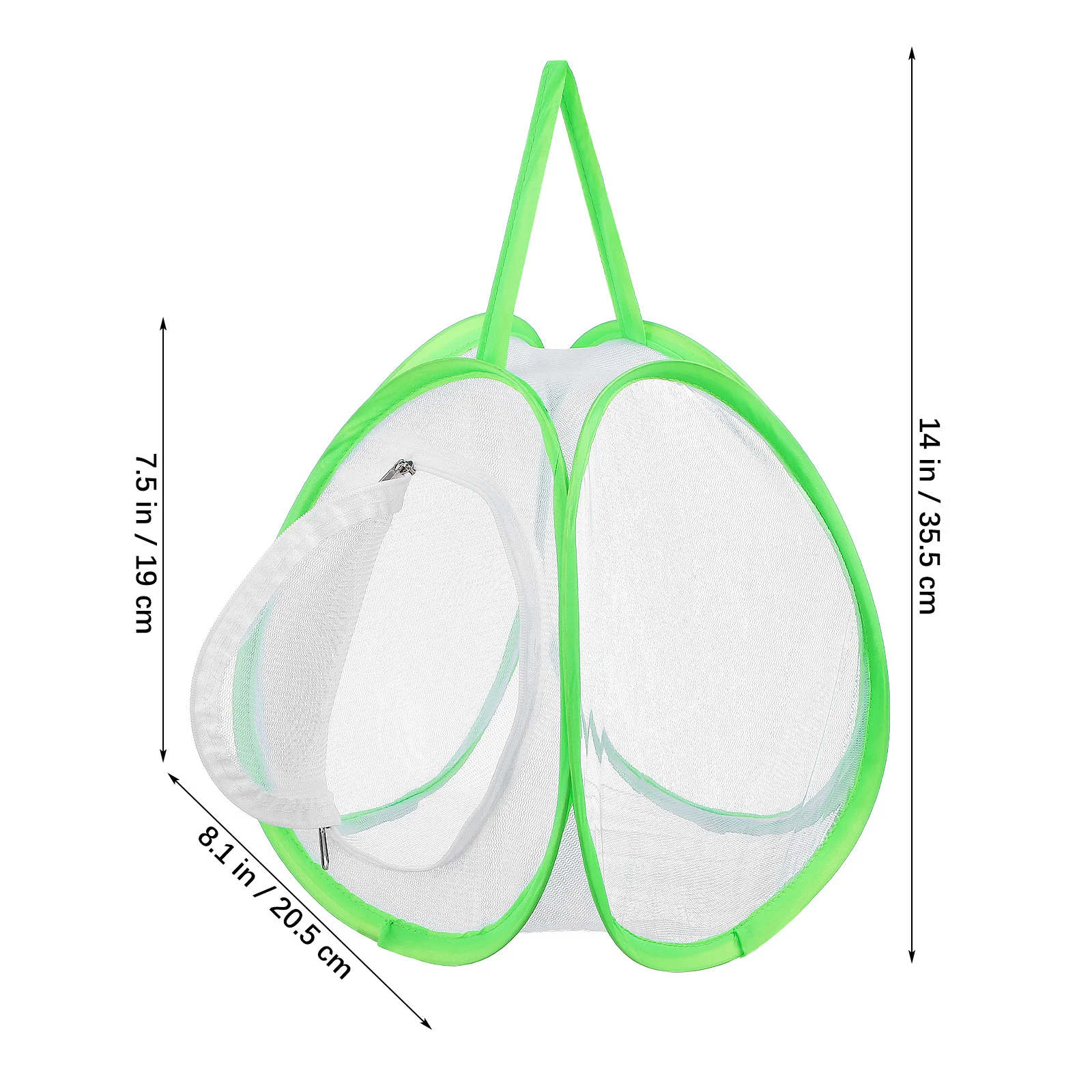 

2 pcs Cages Transparent Mesh Habitat Enclosure Caterpillars Cage Lightweight Portable Butterfly House Large Capacity Fabric