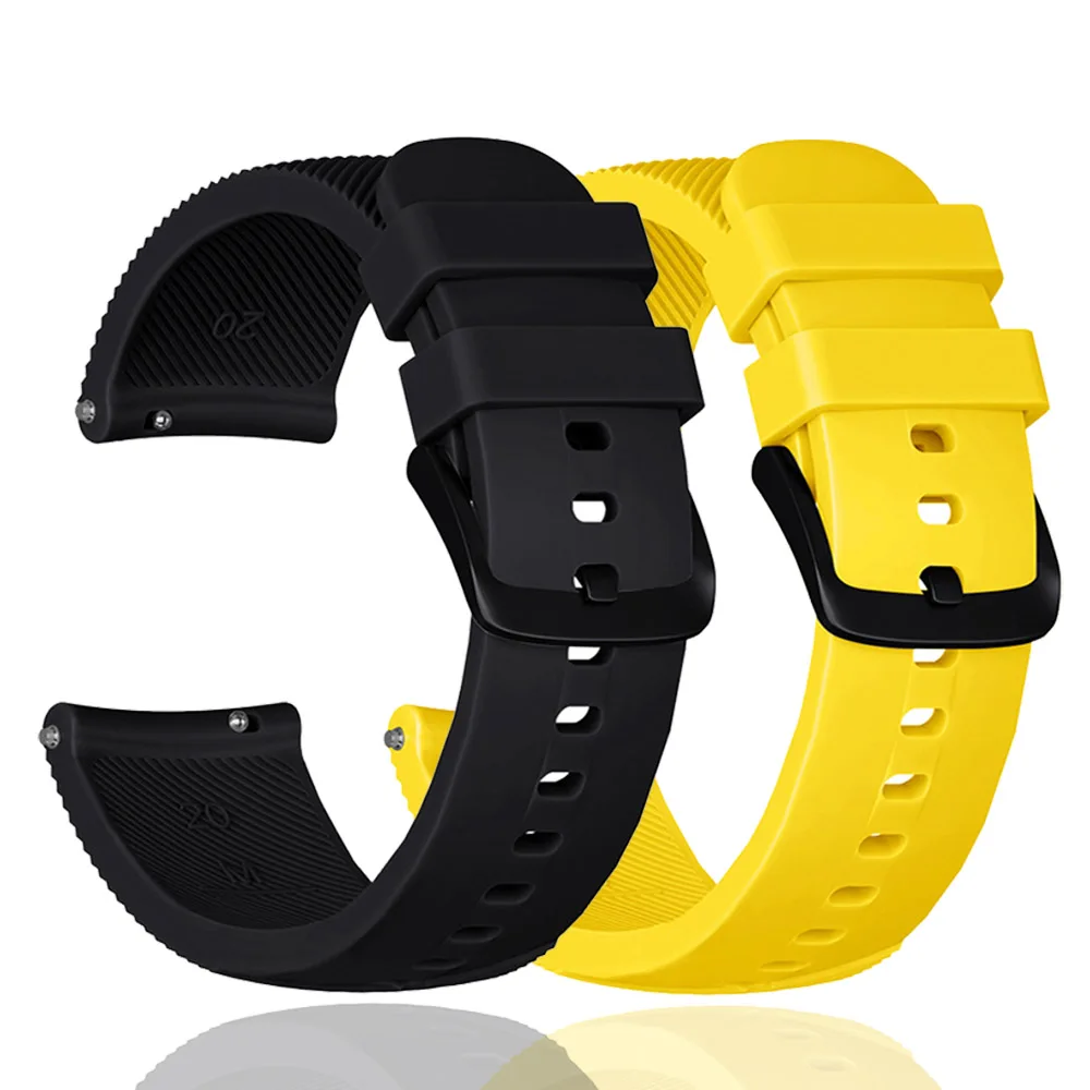 20mm Watch Band for Garmin Forerunner 645 245 245m Silicone Strap Watchband Accessories For Garmin Vivoactive 6/5/3 Music Bands
