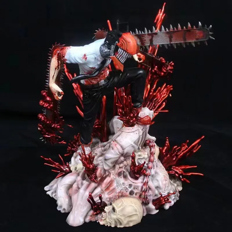 

29cm Chainsaw Man Anime Figure Denji Makima Power Action Figure Chainsaw Man Pochita Figurine Adult Collectible Model Doll Toys