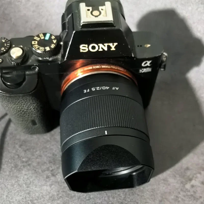 Viltrox用の正方形の金属レンズフード,金属,40mm,f2.5,56mm,f1.7,20mm,f2.8