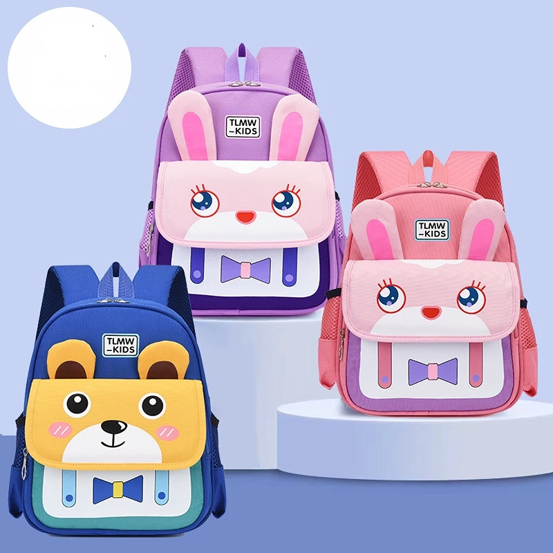 New Children's School Bag Kindergarten Cartoon Backpack 3-6 Years Old Preschool Boys and Girls Backpack Fashion