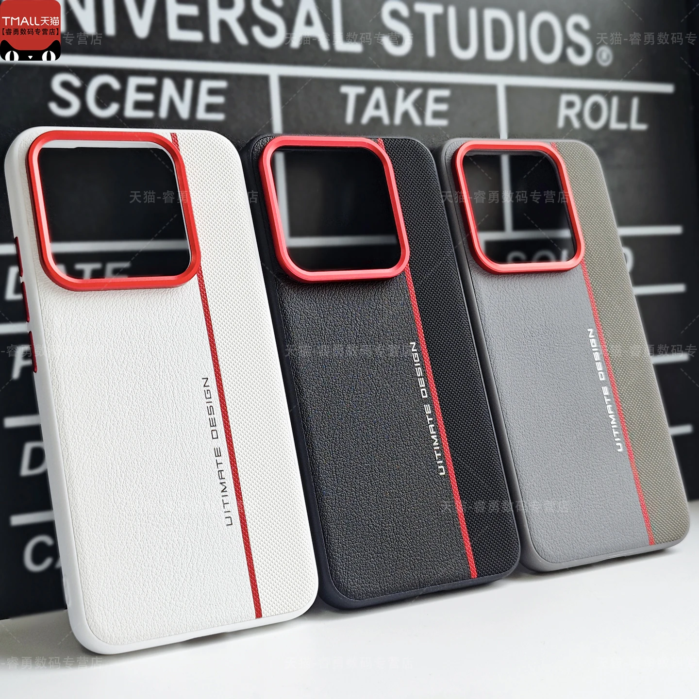 Für OnePlus 15 Fall Luxus PU Leder Haut freundliche Metall rote rand schutz kamera Zurück Abdeckung Fall Für OnePlus 15 Shell