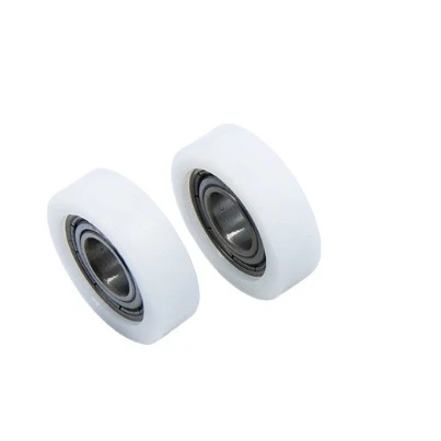 1/4pcs Inner M8 width7-20mm Plastic-Coated Bearings - High Load-Bearing Nylon/POM Wheels, Wear-Resistant Hard Rollers
