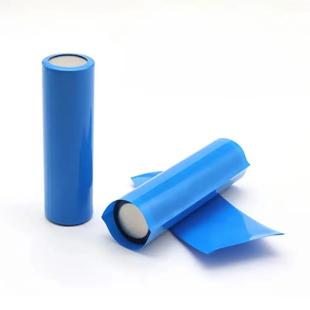 200 قطعة/الحزمة ليثيوم أيون التفاف الحرارة يتقلص أنبوب واحد 18650 بطارية بولي كلوريد الفينيل تقلص فيلم شريط مسطح الأكمام #4