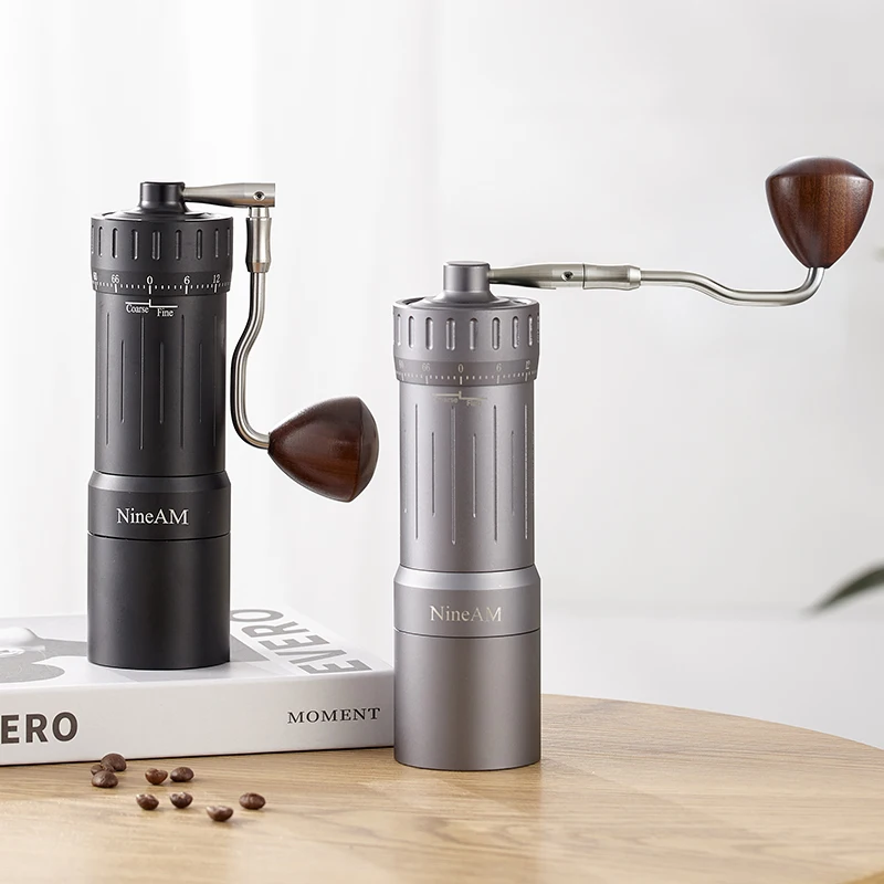 NineAM M1/Pro Manual Coffee Grinder 2024 Newly Upgraded 48MM Stainless Steel Cone Burr Suitable for Espresso Kitchen Tools