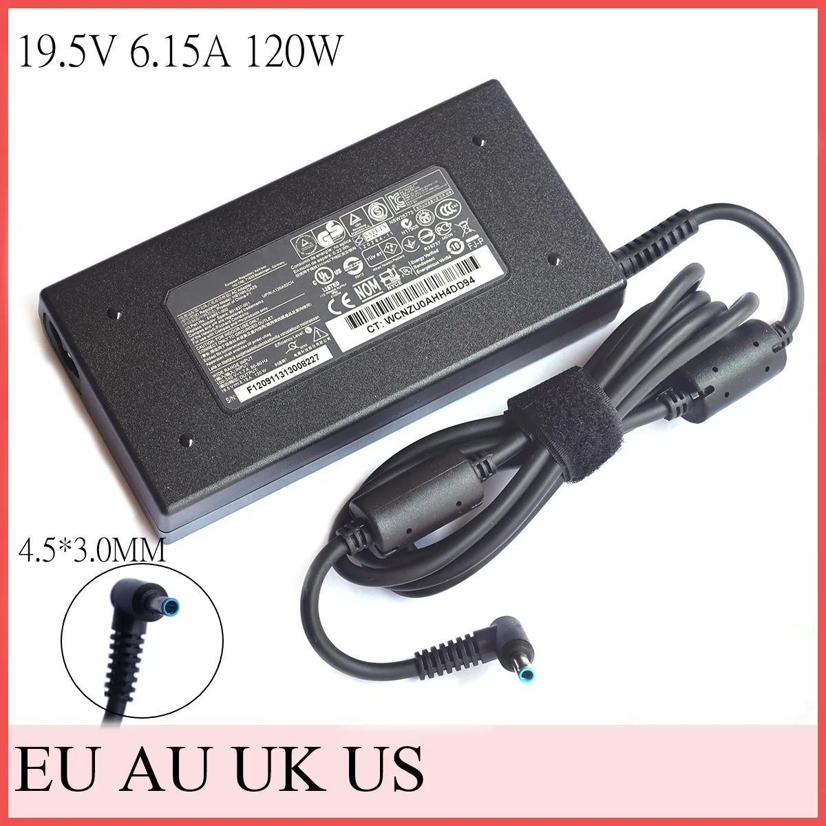 

19.5V 6.15A 120W FOR HP Laptop Power AC Adapter Charger ENVY 15 17 TPN-Q173 OMEN 15 732811-002 710415-001HSTNN-CA25