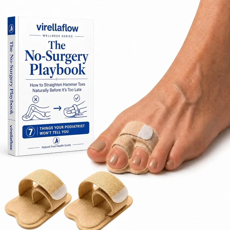 Virellaflow Hammer Toe Corrector, Hammer Toe Splint Support (1 Pair)