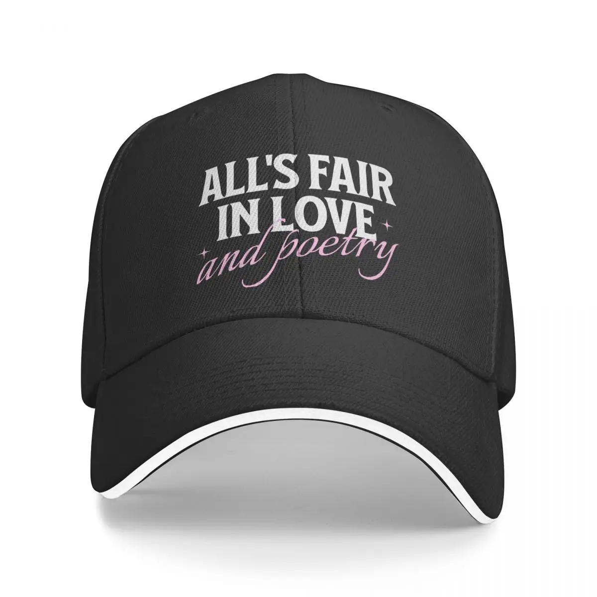 Fashion All's Fair In Love And Poetry Tortured Poets Golf Hat Unisex Headwear Daily Running Golf Adjustable Fit Caps Hat