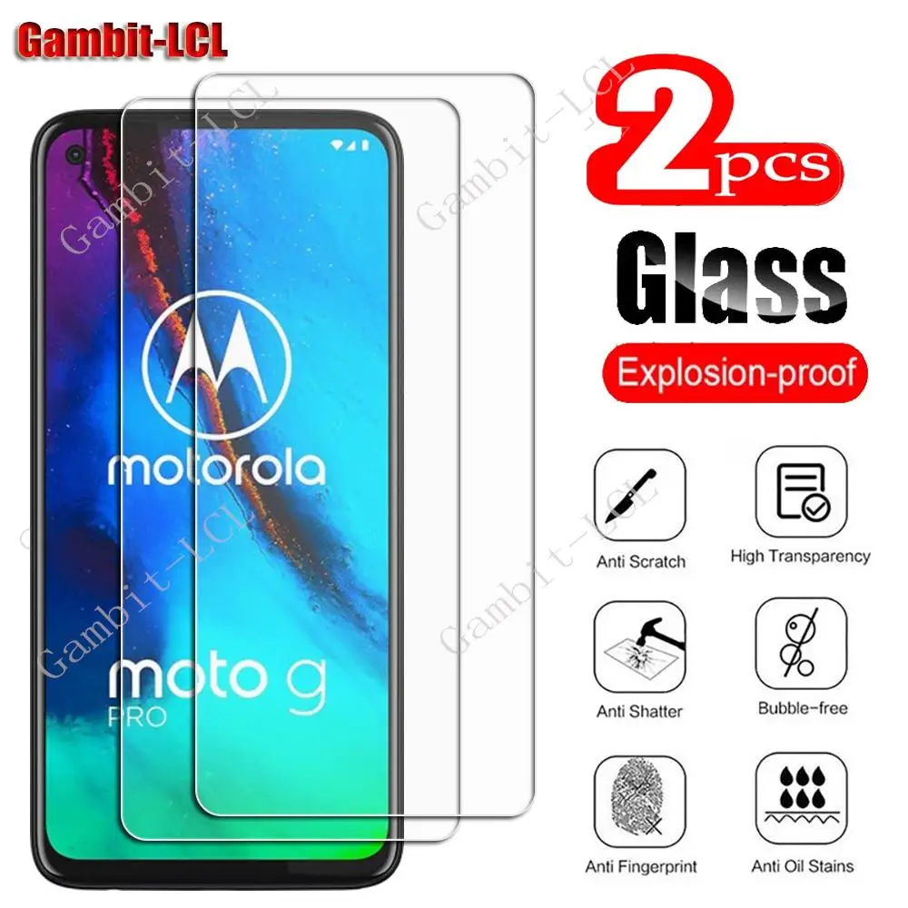 2PCS HD Original Protection Tempered Glass For Motorola Moto G Pro 6.4