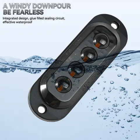 एलईडी साइड मार्कर लाइट एम्बर बीकन सिग्नल इंडिकेटर लैंप पार्किंग लाइट 12V 24V वाटरप्रूफ स्कैनिया के लिए DAF ट्रेलर ट्रक लॉरी के लिए 10 best sales स्कैनिया एलईडी - №8