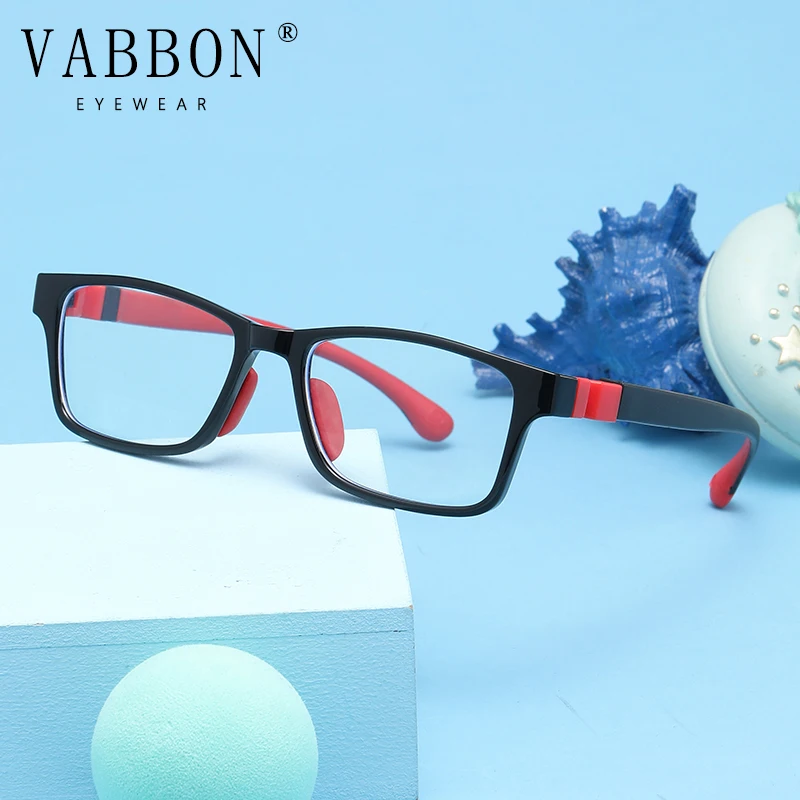Vabbon 超軽量 Tr シリコーン子供用ゴーグル抗青色光処方メガネ男の子と女の子ティーンエイジャー光学ガラスフォトクロミックメガネ Trd-02
