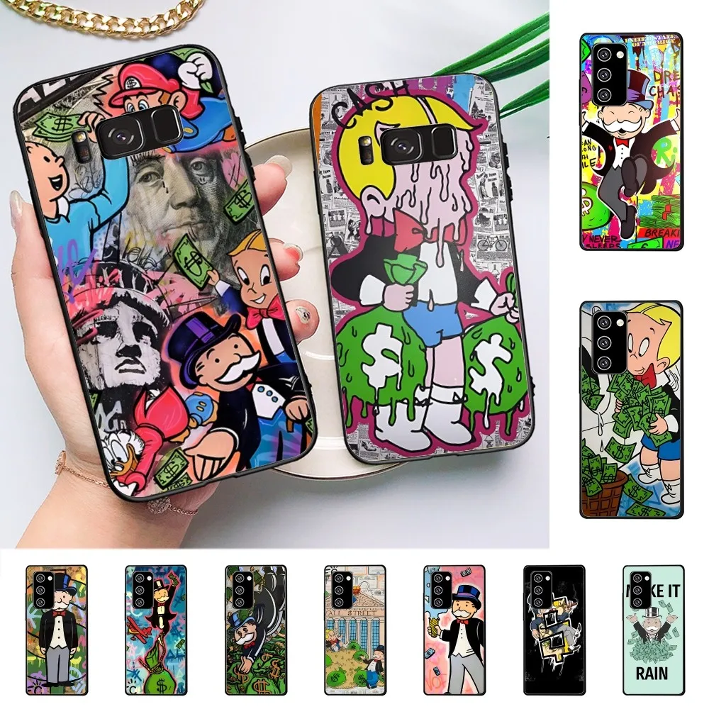 Cartoon Luxury Dollar MonopolyS Phone Case For Samsung Note 8 9 10 20 Pro Plus Lite M 10 11 20 30 21 31 51 A 21 22 42 02 03