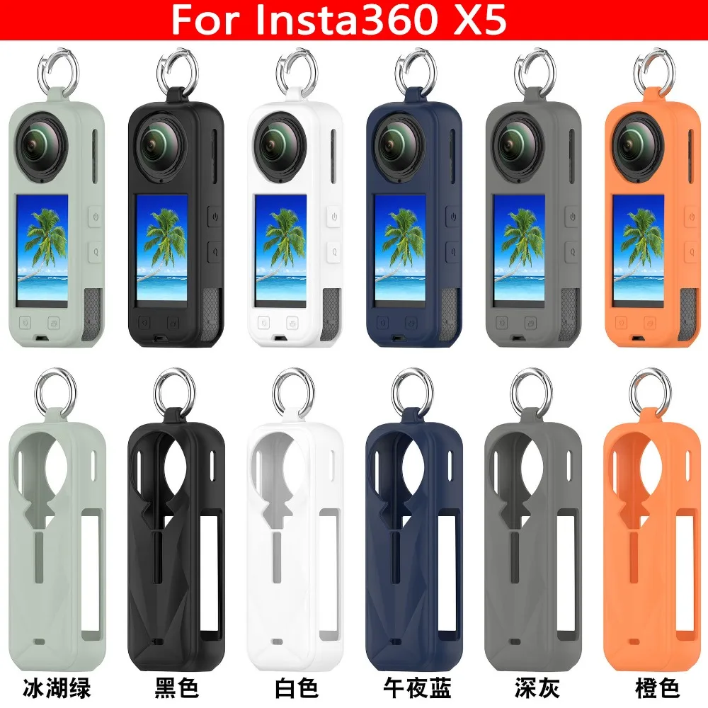 Camera Waterproof Protective cover For Insta360 X5 Portable Silicone Protective Case For Insta360X4 Storage Case X3 view 2