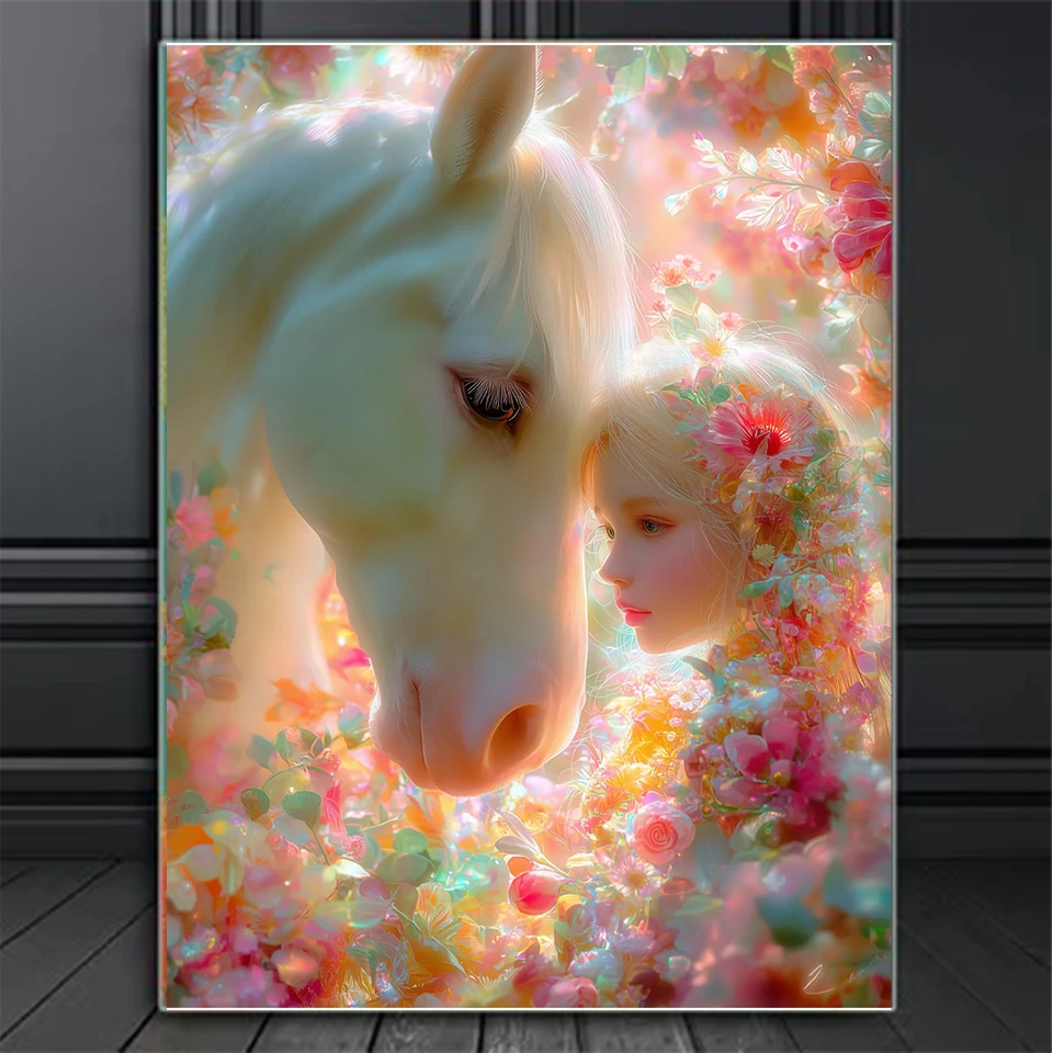 

Princess Unicorn Diamond Painting 5D DIY Fairy Girl Diamond Mosaic New Arrivals 2026 Full Square Round Handmade Gift