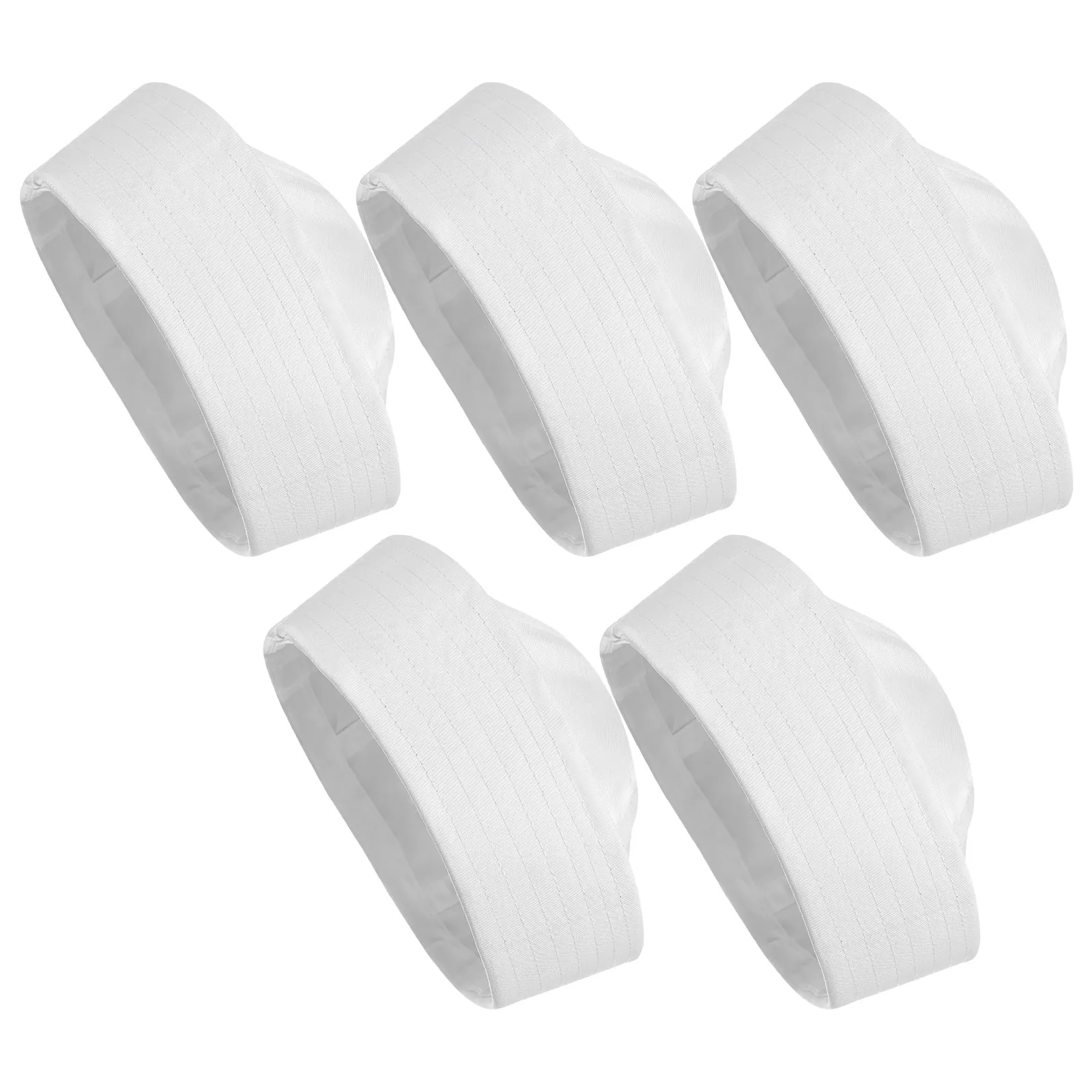 5 Pcs White Sailor Hat Navy Captain Yacht Hat Halloween Party  Costume Sailor Cap For Dressing Up Cosplay Captain Hat