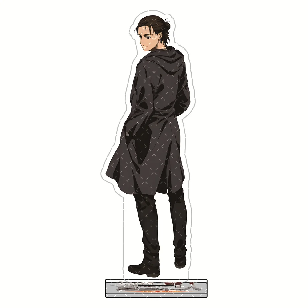 Attack on Titan 15cm Acryl-Standfiguren Schlüsselanhänger Survey Corps Uniform-Stil Anime Sammlerstück Desktop-Deko Display Fan-Geschenk