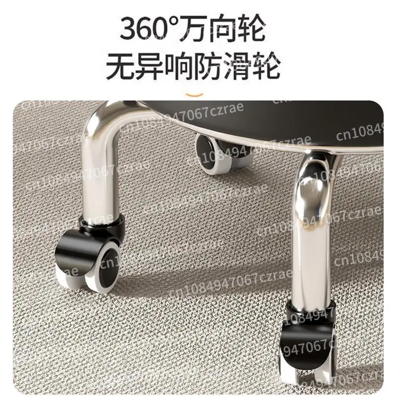 Household pulley low stool chair universal wheel small stool small bench
