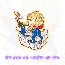 Anime Violet Evergarden Enamel Pin Figure Metal Badge Brooch Clothes Backpack Lapel Hat Accessories for Women Jewelry