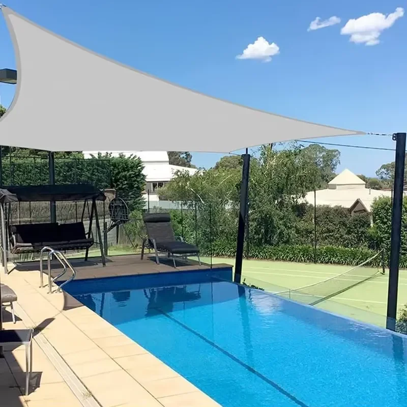 3x5m Uv Block Canopy Gray Poly Waterproof Sun Shade Sail Price Outdoor