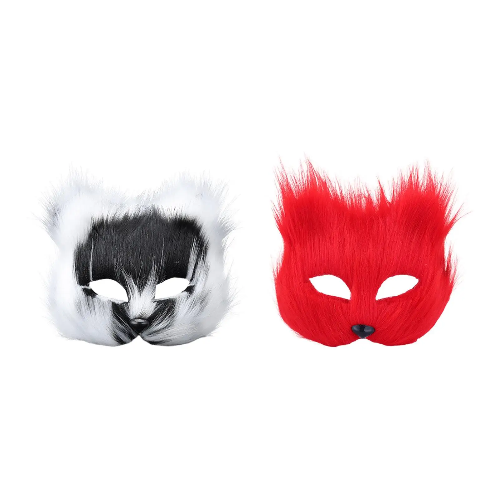 Halloween Gesichtsmaske Halbgesicht Tiermaske Cosplay Erwachsene Gesichtsbedeckung Karneval Maske für Karneval Nachtclub Urlaub Abschlussball