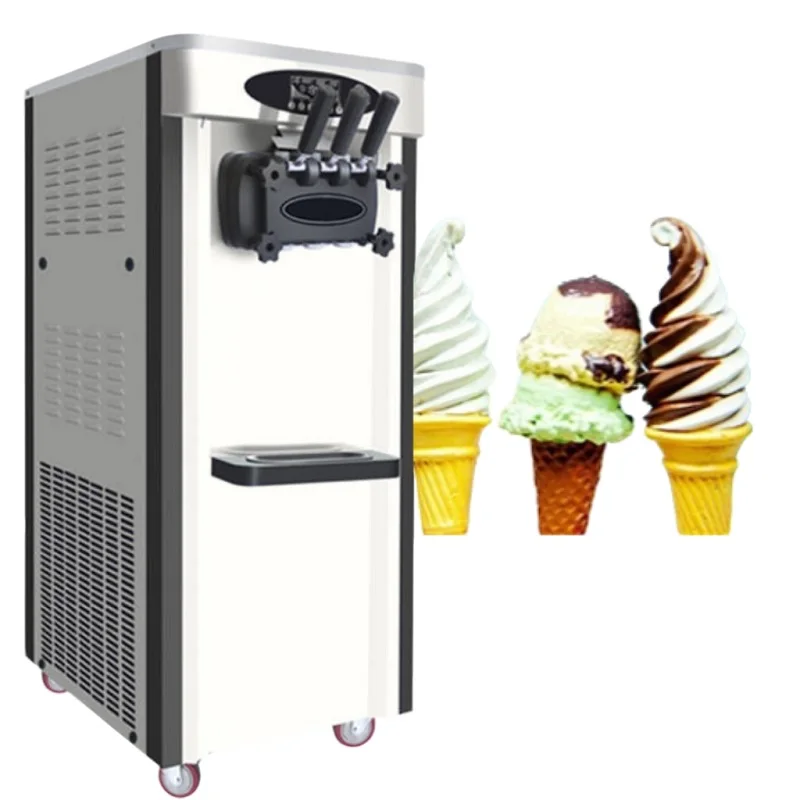 

Commercial Softee Softy Ice Cream Soft Serve Making Soft Ice Cream Machine Stainless Steel Freezer Machine