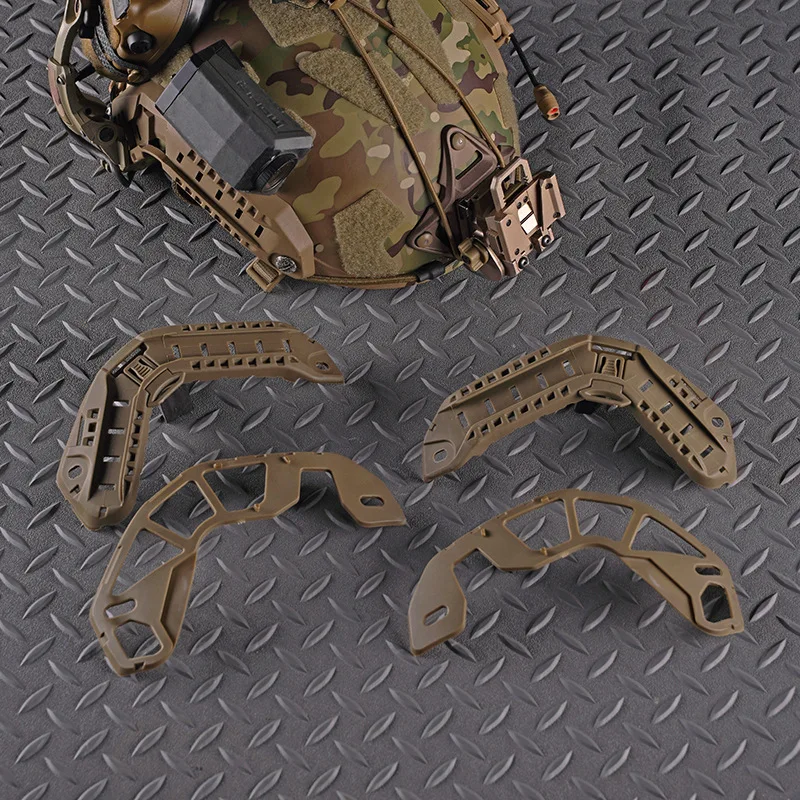 Fast High Cut Helmet Rail Upgrade Kit, Tactical Rails Reserve, Tactical Mask Clamp Hole