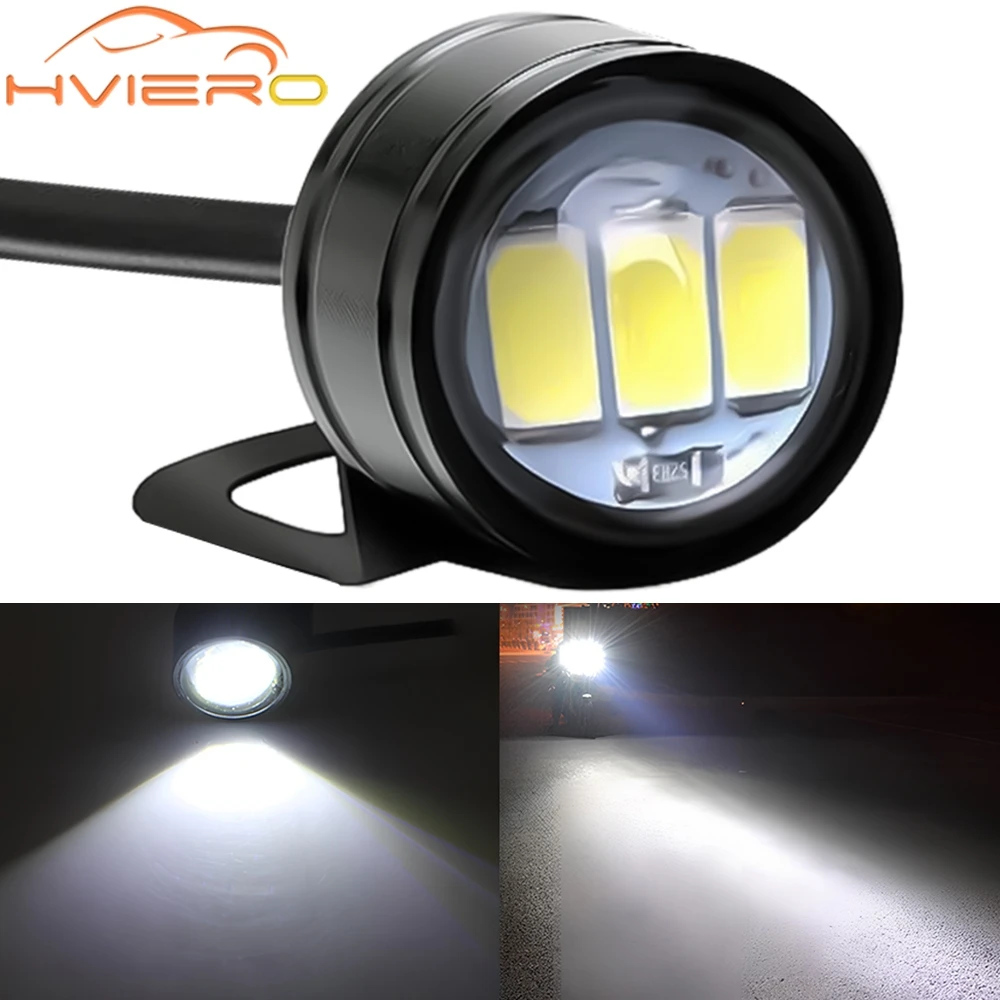 1X Car Eagle Eye Mirror Light DRL Backup Bulb Auto Motor Led Turn Signal Reverse Parking Brake Trunk Lamping Daylight Waterproof