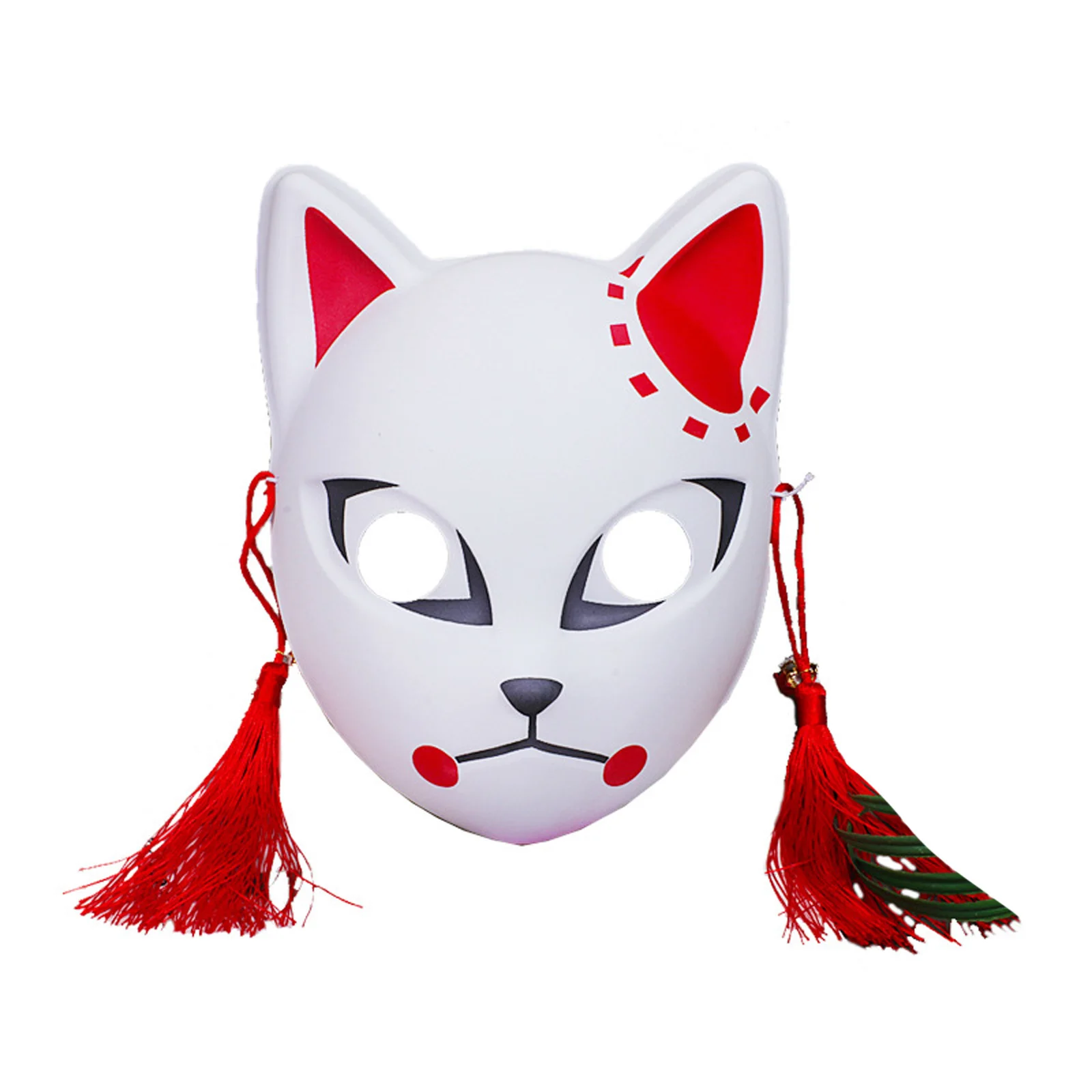 Elegant Fox Cosplay Mask with Detachable Tassels Adjustable Anime Character Design Accessories for Masquerade Balls And Parties