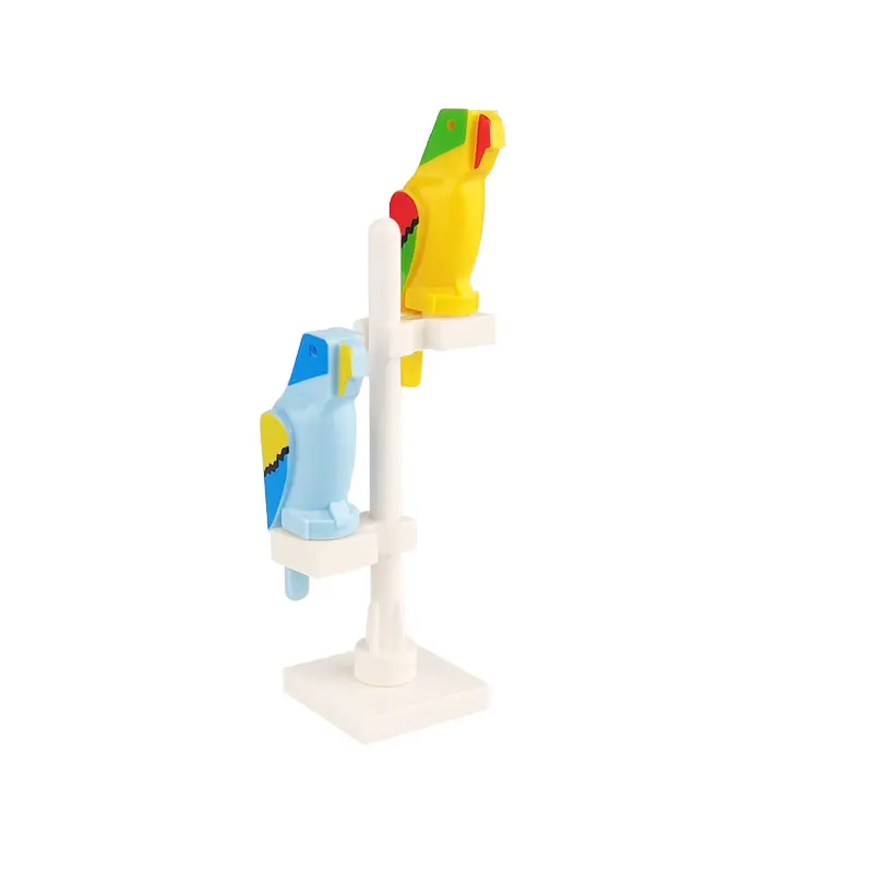 Building Blocks animal flying birds eagle seagull flamingo vulture sparrow parrot parakeet hawk jungle wildlife doll model 5pcs