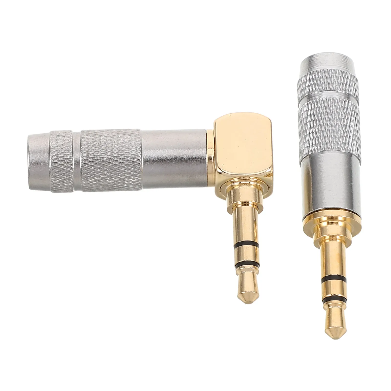 2 Pcs 3.5mm Repair Connector Headphone Plug Stereo Solder Audio Cable Custom Projects