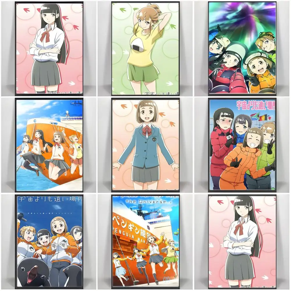 Anime A-A Place Further Than the Universe Poster  Self-adhesive Art Waterproof Paper Sticker Coffee House Bar Room Wall Decor
