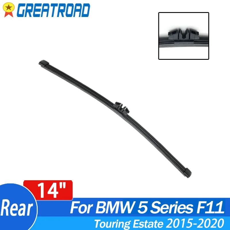 와이퍼 후면 와이퍼 블레이드, BMW 5 시리즈 투어링 에스테이트 F11 2010 2011 2012-2014 2015 2016 앞유리 후면 창, 14 인치
