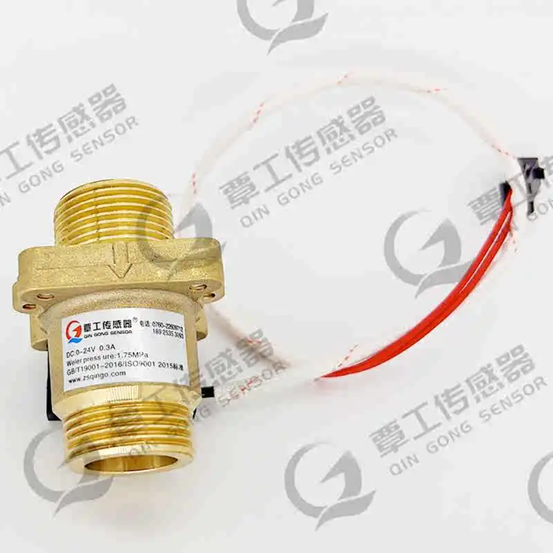 DN20 6-point with Installation Fixing Holes Full Copper Baffle with Wall-mounted Boiler Water Flow Sensor Signal Switch