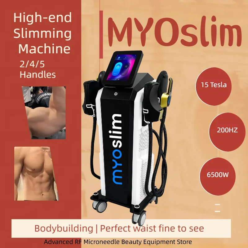 

Универсальный аппарат для формирования тела EMS MYOSLIM Ultra NEO 15T для эффективного похудения, укрепления мышц и подтяжки ягодиц.