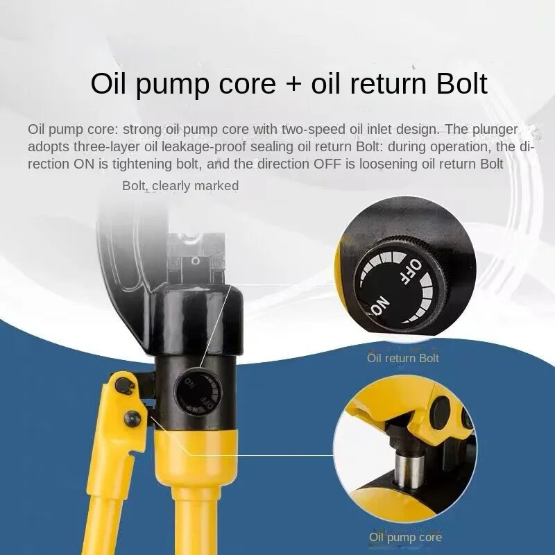 0728 YQK-70  Hydraulic crimping tool hydraulic crimping pliers hydraulic compression tool range 4-70MM2 pressure 5-