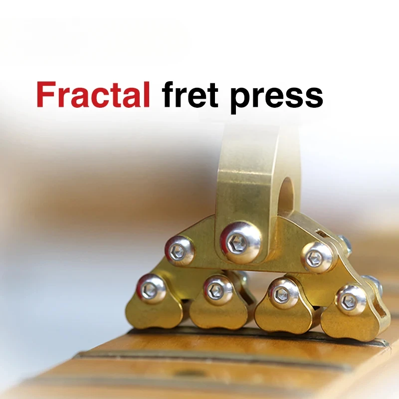 Guitar Fractal Fret Press Suit for Various Radius Fretboard Curvatures Acoustic Electric  Instruments Fret Press Tool