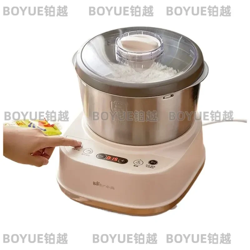 5L Electric Dough Mixer Stand Kneading Machine with Timer Microcomputer Control for Home Baking Flour Fermentation Kitchen