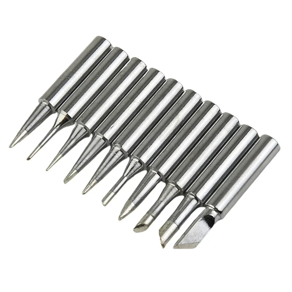 10pcs Copper Base Soldering Iron Tips 900M-T-B -Rework Station Soldering Tool Welding & Soldering Equipment