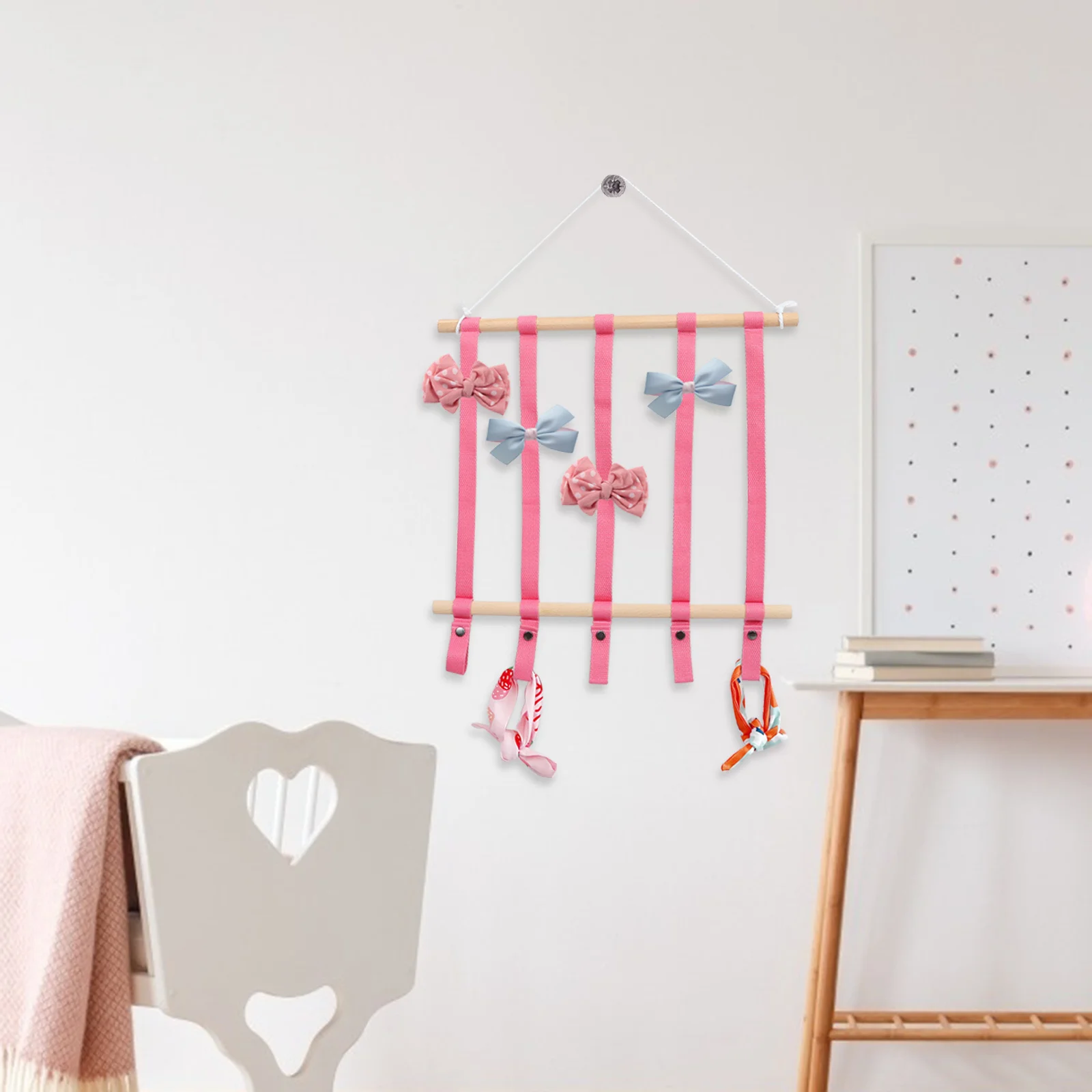 

Hairpin Storage Hanger Simple Durable Hair Clips Holder Barrette Organizer Wall Hanging for Bedroom Bathroom