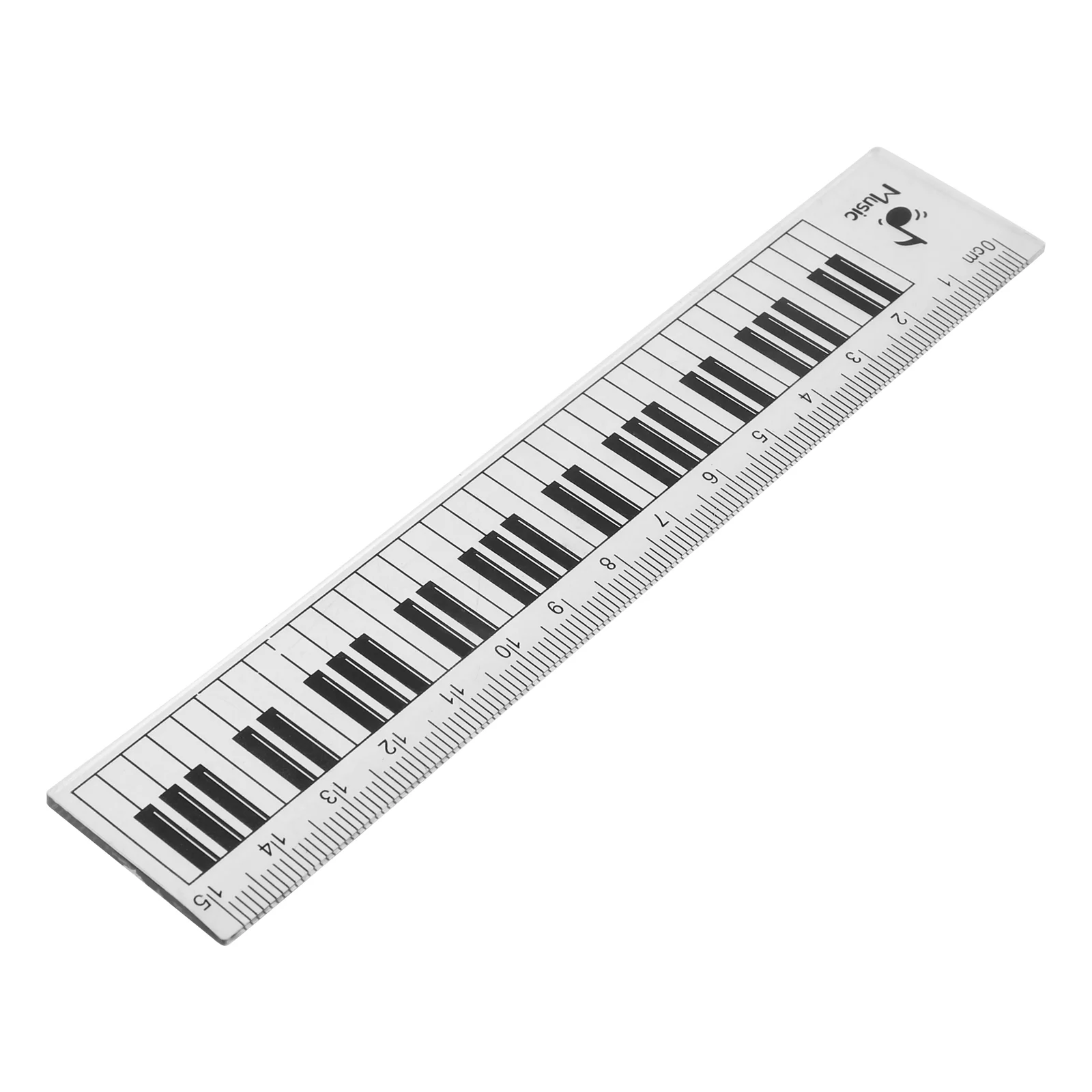 Musical Note Ruler Plastic Straight Office Drawing Professional Drafting Tool Tape Measure Piano Keyboard Child