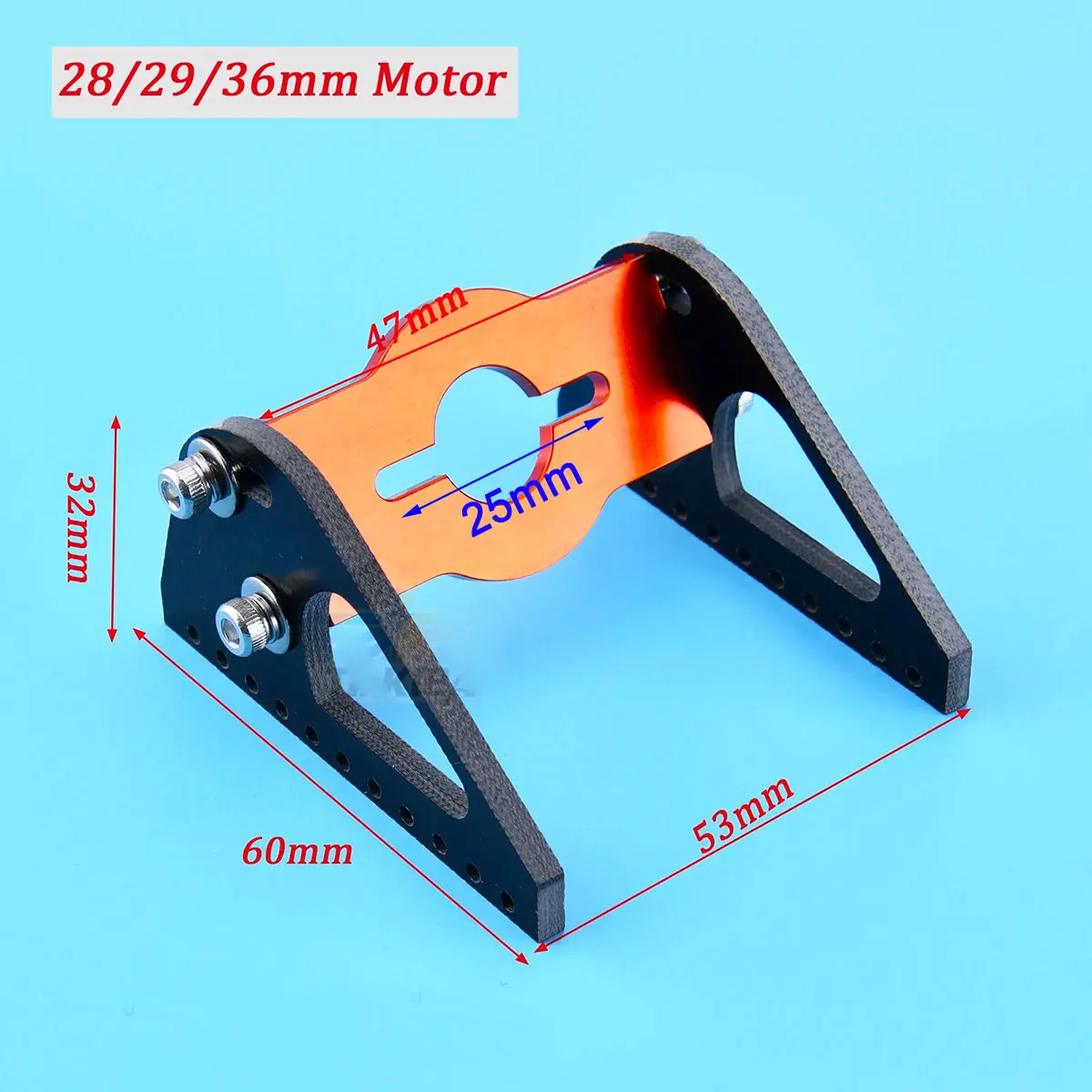 الألومنيوم موتور جبل قوس حامل أرفف الألياف الزجاجية المجلس ل 28/29/36/40 مللي متر قطر فرش السيارات RC قارب